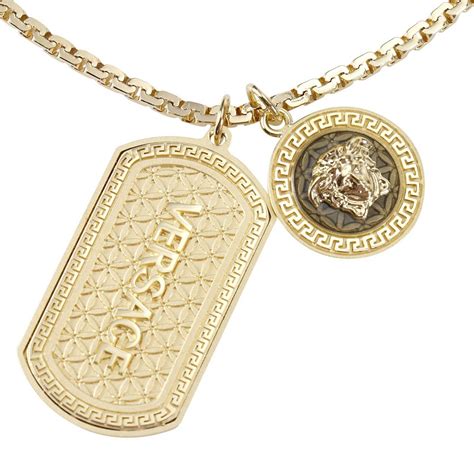 versace collana uomo oro|Versace .